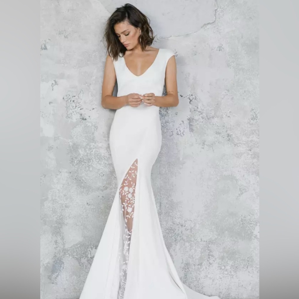 Rime Arodaky 'Liam' White Wedding Dress (size US 2) *see description for details